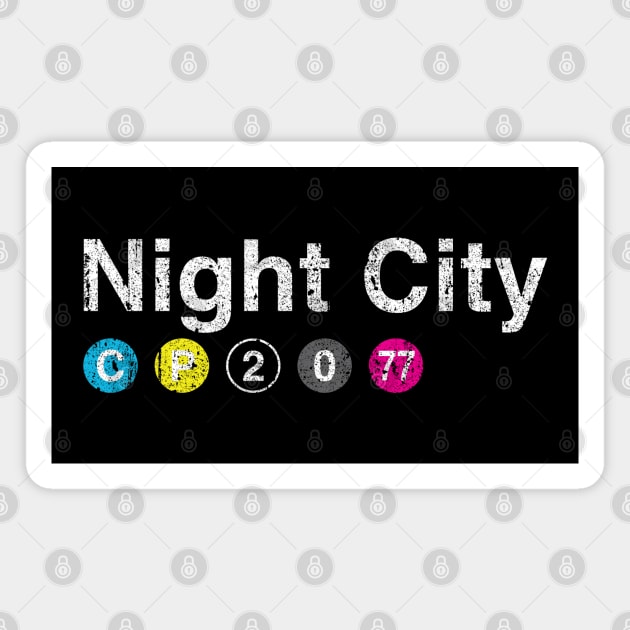 Night CIty Magnet by huckblade